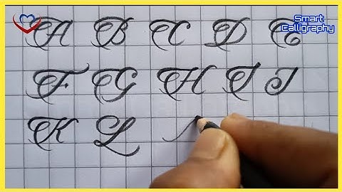 Candle Script uppercase handlettering/ how to write candle font with pencil/computerized handwriting