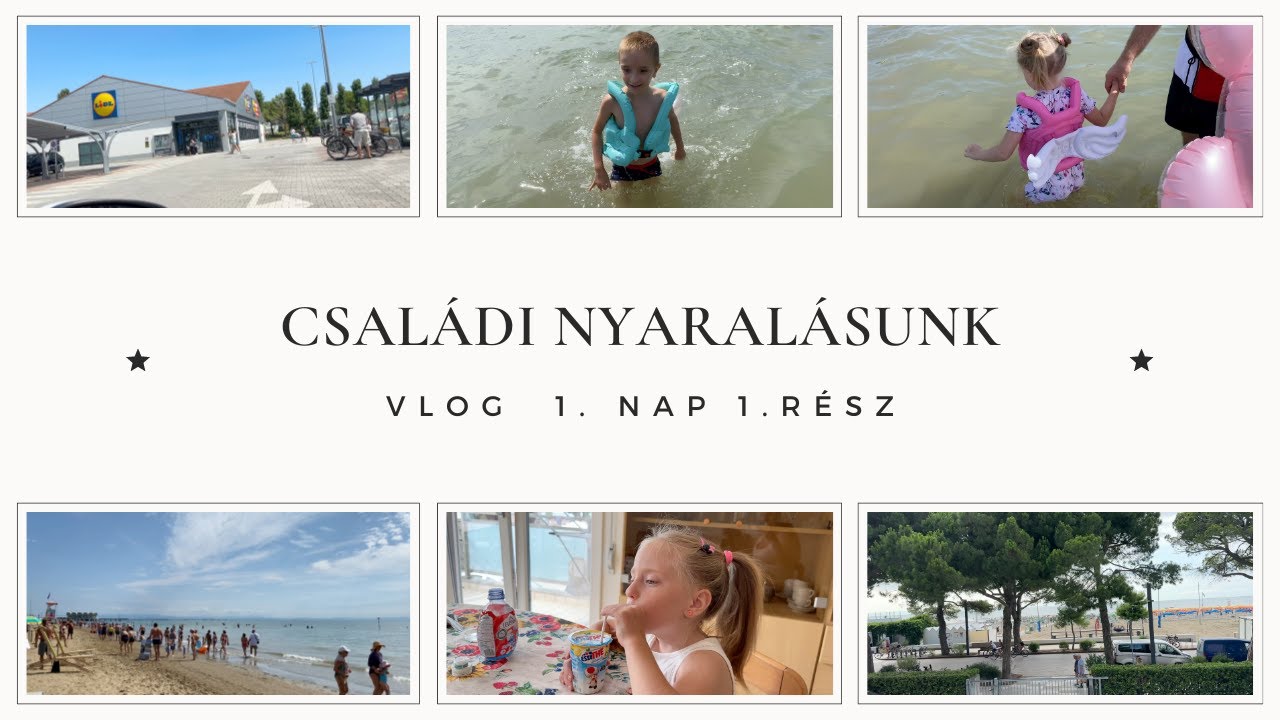 🏝 Nyaralás Olaszországban 2 gyerekkel 👦👧  vlog 1. nap 1. rész