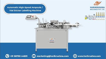 Automatic High-Speed Ampoule / Vial Sticker Labeling Machine