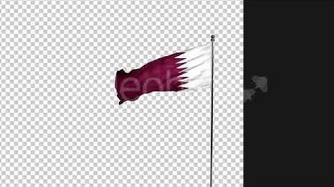Qatar Flag - motion graphics video