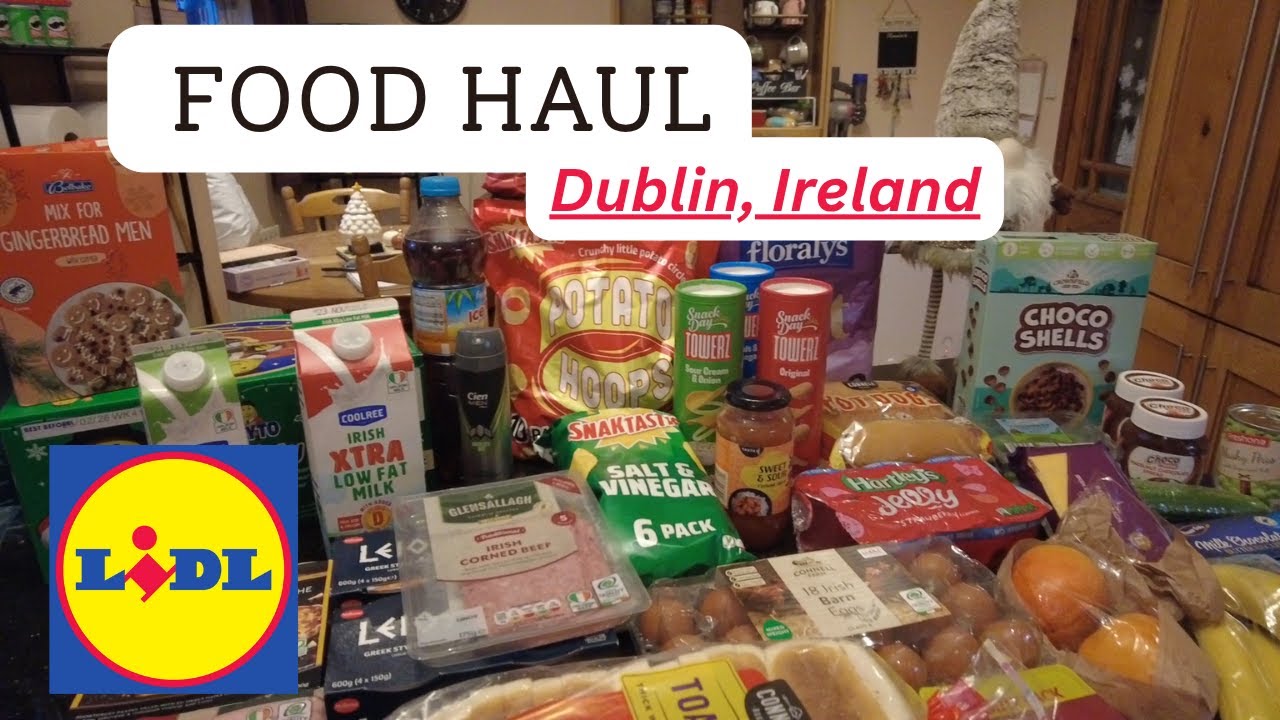 LIDL FOOD HAUL — 4 взрослых в Ирландии