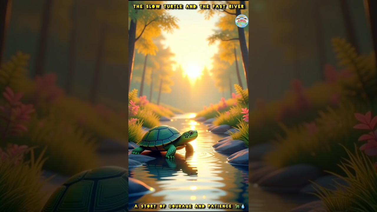 The Slow Turtle | Ek sust kachwaa. #ai #cartoon #turtle #short #moral