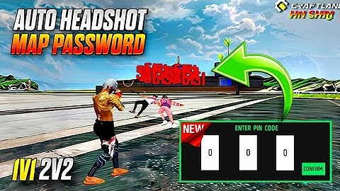 PASSWORD CHANGE ⚠️ 1V1 2V2 Headshot Craftland Map Code New Pass 2025 🔥 by Hn Shri #craftland #hnshri