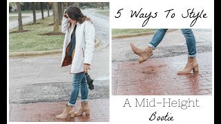 How To Style the Mid-Height Bootie