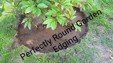 How to create a perfectly ROUND garden bed with edging