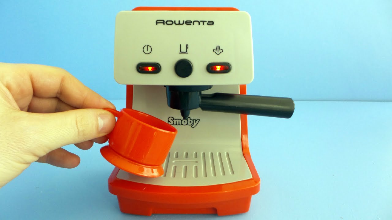 Smoby - Rowenta Espresso - Machine à Café pour Enfant - Jouet d'Imitation -  Fonctions Sons et Lumières - 310597 Noir