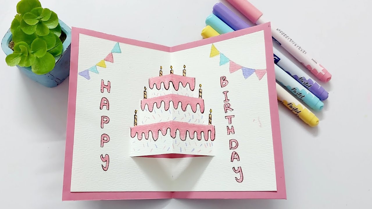 DIY Pop up Birthday Card Tutorial 🎉💝 #diy #craft #popupcard #birthday ...