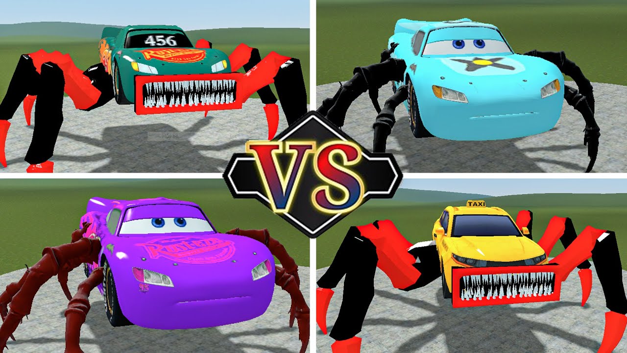 MONSTER MCQUEEN: CAR MONSTER, MCQUEEN MONSTER,HOUSE HEAD And TRAIN EATER in Gmod # 5