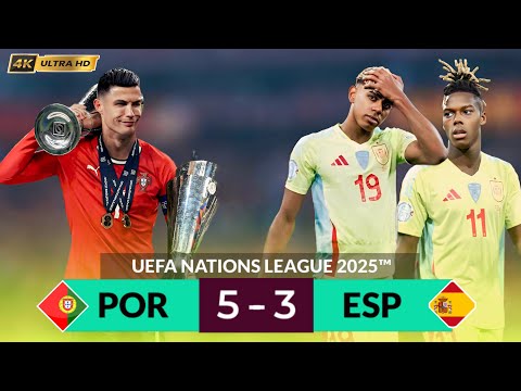 ⚽🐐 Ronaldo dominates again! Witness the GOAT shine vs Yamal in the 2025 UEFA Nations League Final