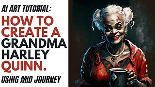 Midjourney V4: How To Crete Grandma Harley Quinn in Minutes! screenshot 2