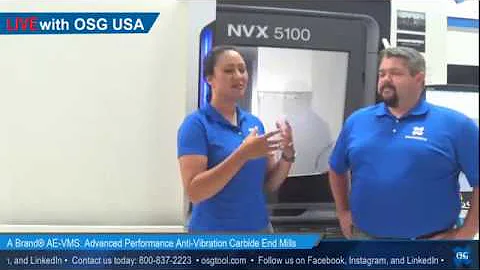 A Brand® AE-VMS End Mill - OSG USA Live Demo