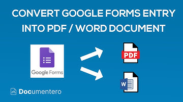 Google Forms Responses into Word / PDF Documents using Zapier