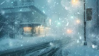 Powerful Blizzard & Snowfall Melodies | Arctic Blowing Snow Sounds For Deep Sleep, Relax, Study