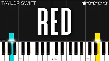 Taylor Swift - Red (Taylor’s Version) | EASY Piano Tutorial