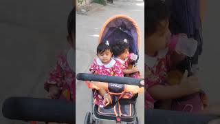 When twins steal everyone’s attention outside 😄💕#twinmoments#TwinGirls #CuteBabies #BabyVlog #Twins