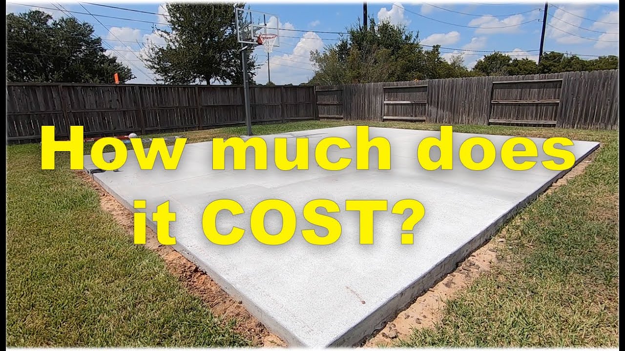 Diy Basketball Court How Much Does It Cost Youtube