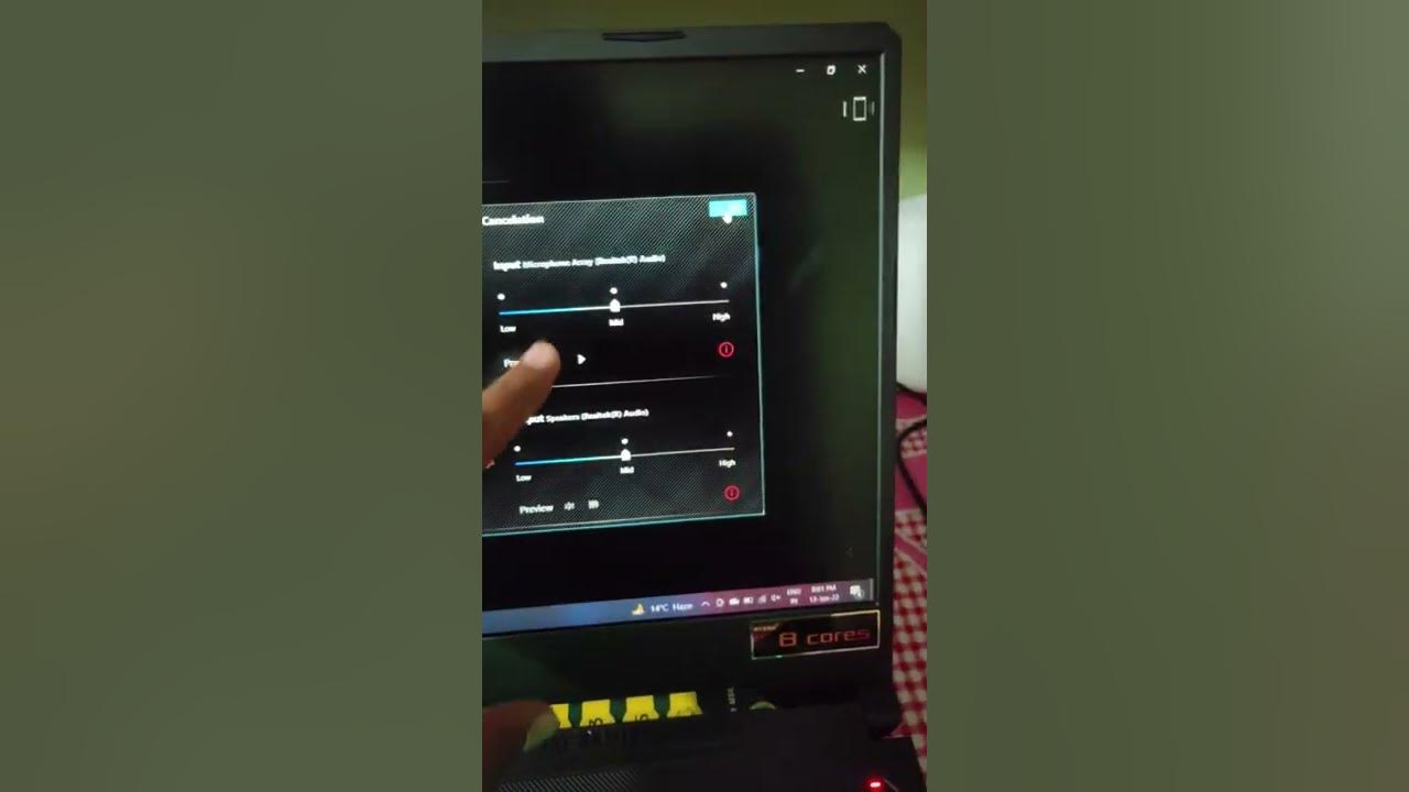 Two way ai noise cancellation in asus gaming laptops shorts youtube