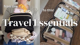 TRAVEL ESSENTIALS | best amazon travel accessories- what's in my travel makeup bag