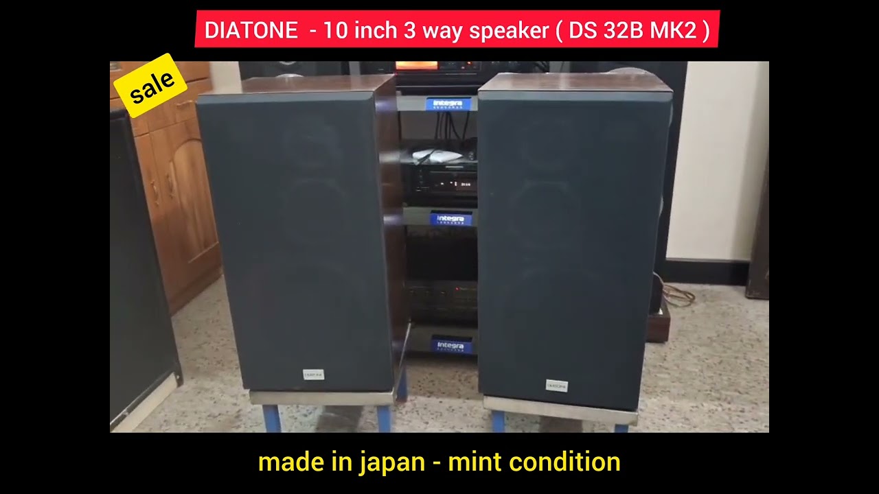 diatone 10 inch 3 way speaker / model - ds -32bmk2/ for sale