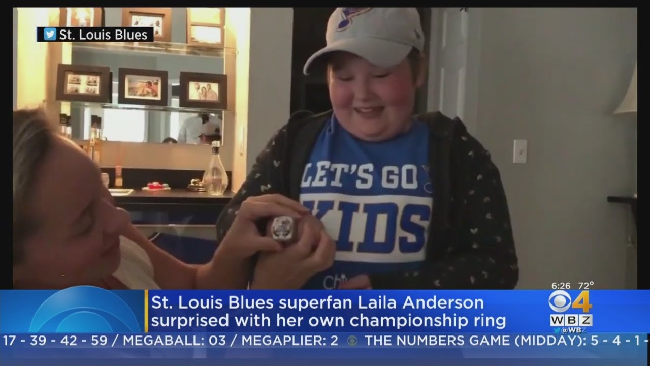 Laila Anderson, Inspirational St. Louis Blues Superfan, Gets Stanley