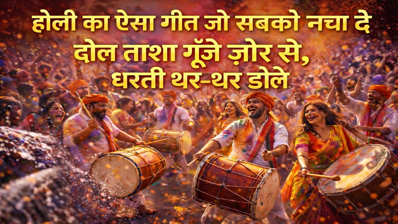 Dhol Tasha Jor Se Gunje 🔥🥁 | Best Holi Dance Song 2026 | Full Party DJ Mix