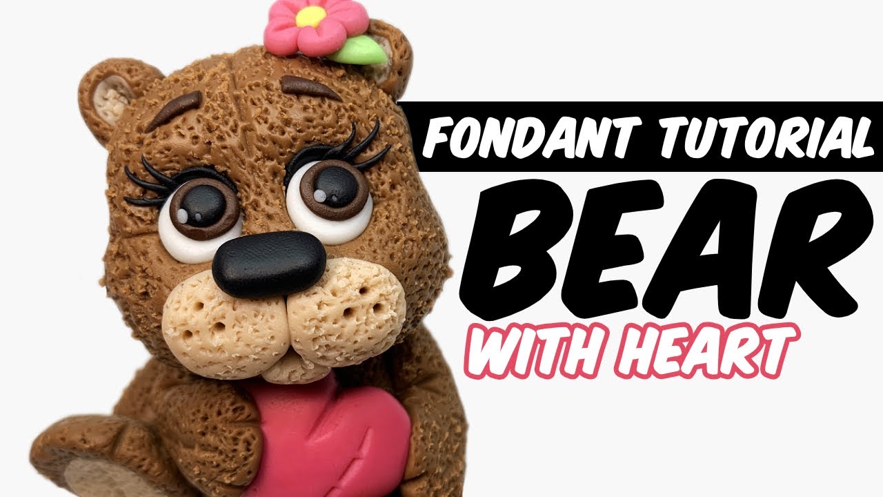 How to make a fondant BEAR | cake topper