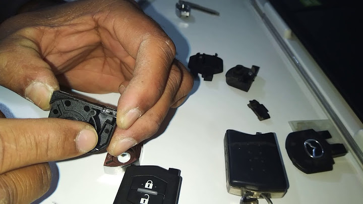 How to change battery in mazda key fob