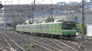 JR西日本 201系 ND606編成 普通王寺行 久宝寺駅 入線