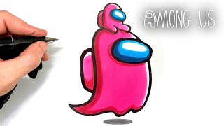 Come Disegnare Among Us Fantasma Colo Youtube