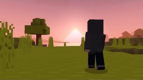 7 minutes of me walking around in MCPE | Bare Bones × Newb-SL Shader | 1.20