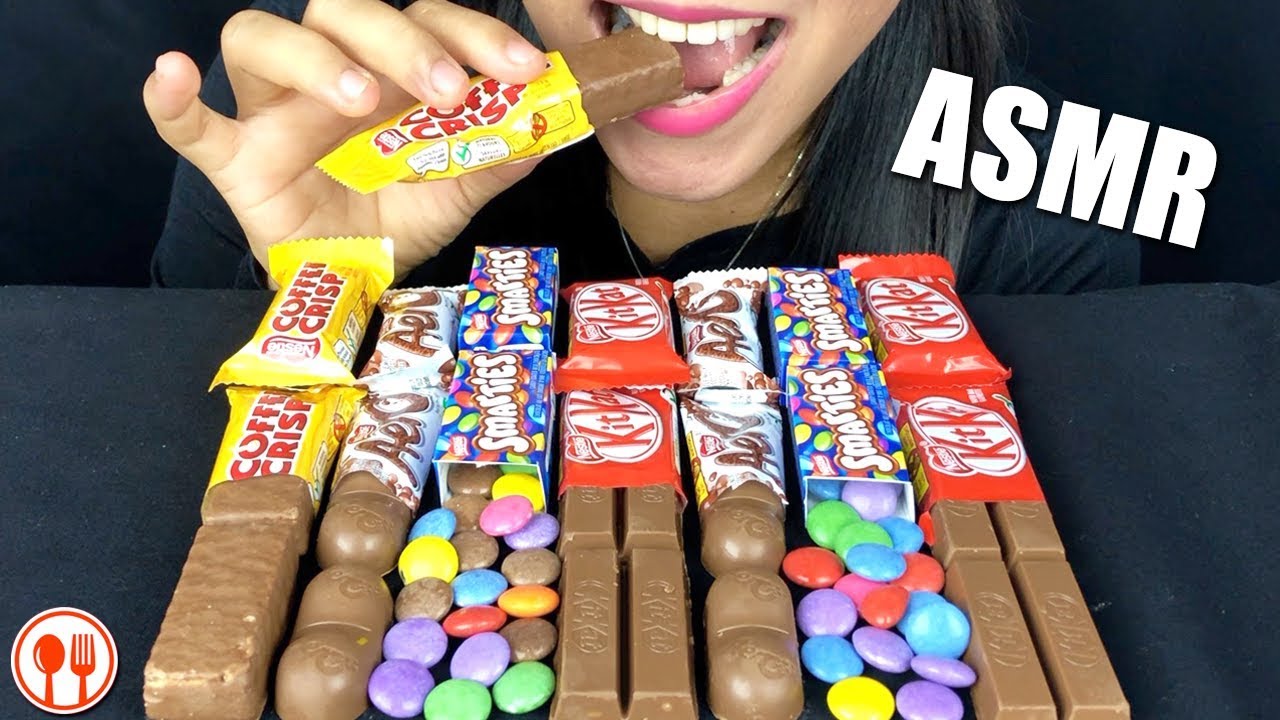 ASMR ASSORTED MINI CHOCOLATES PARTY 1  초콜릿  சாக்லேட் | LaniEatsASMR