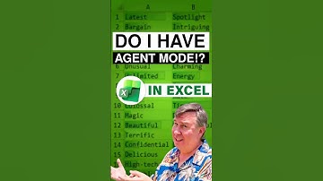 Do You Have Agent Mode in Excel? How to Check & Enable It