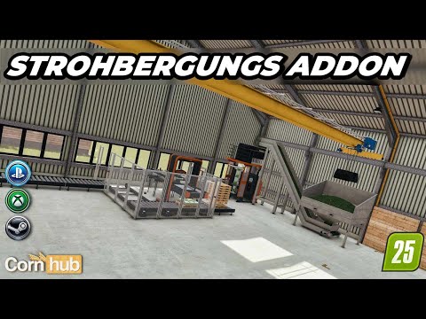 LS25 Strohbergungs Addon - Landwirtschafts Simulator 25 Modvorstellung