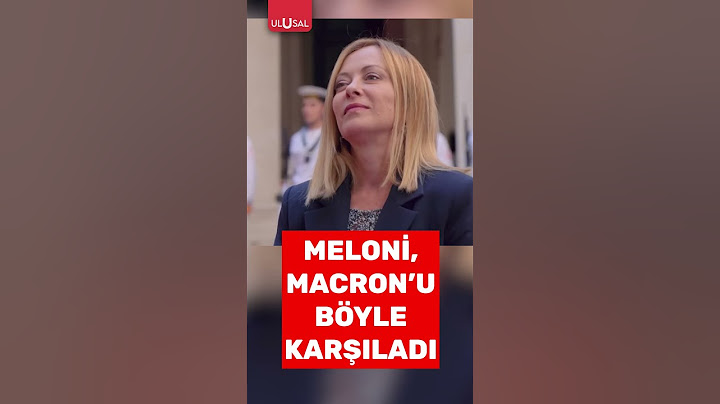 Meloni, Fransa Cumhurbaşkanı Macron'u böyle karşıladı #shorts #meloni #macron