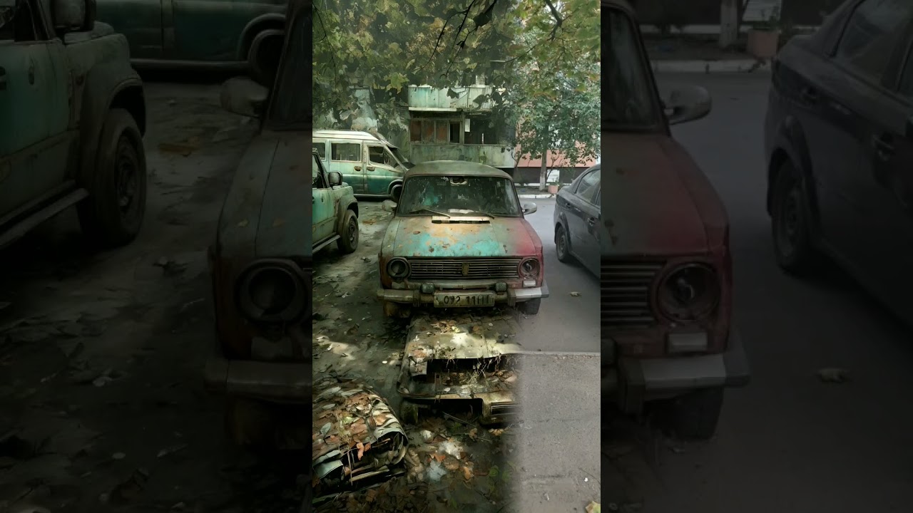 AI Scenes Abandoned Car 