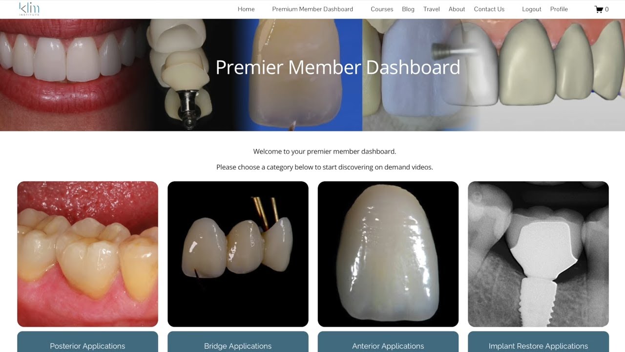 New Online CEREC™ Training Website for the Klim Institute