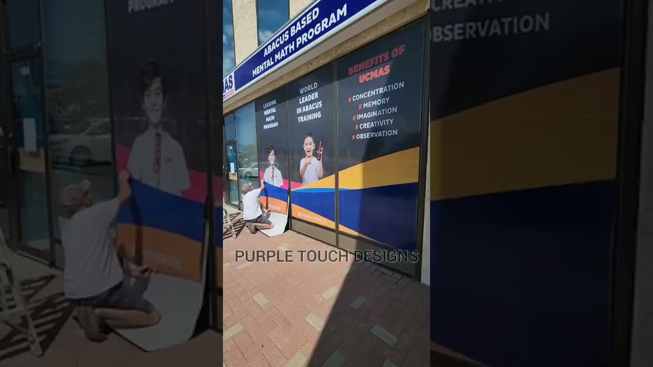 window graphics installation