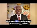 WHAT IS SIN? || BIBLE DEINITIONS || PR. RANDY SKEETE