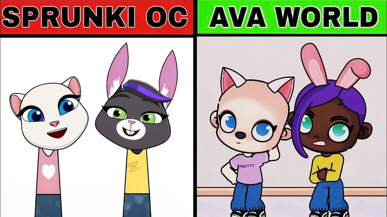 My Sprunki OC: Talking Angela vs Talking Becca in AVATAR WORLD