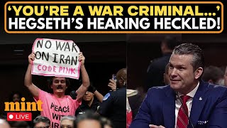 US News LIVE: 'You’re a war criminal': Protester Disrupts Pete Hegseth at US Senate Hearing | Iran