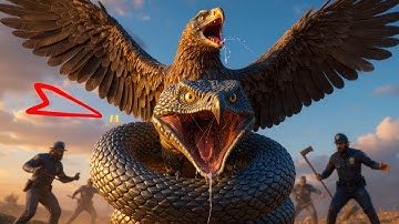 Heroic Rescue Team Saves Eagle From a Giant Python in a Breathless Fight 🐍