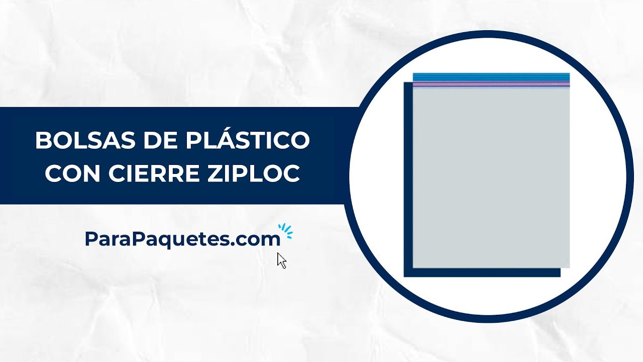 Bolsa de Plástico con Cierre tipo Ziploc YouTube