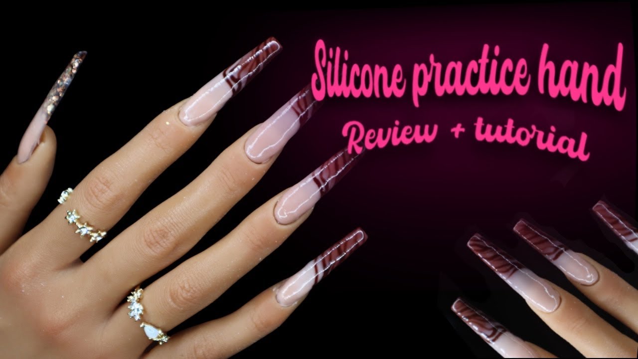 Silicone Nail Practice Hand For Acrylic Nails Mannequin Hand - Temu