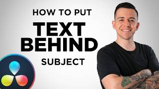 How to Put Text Behind You in DaVinci Resolve (EASY!) @videobyluiz