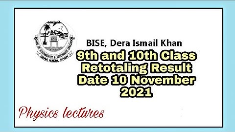 D I Khan Board Retotaling Result 2021