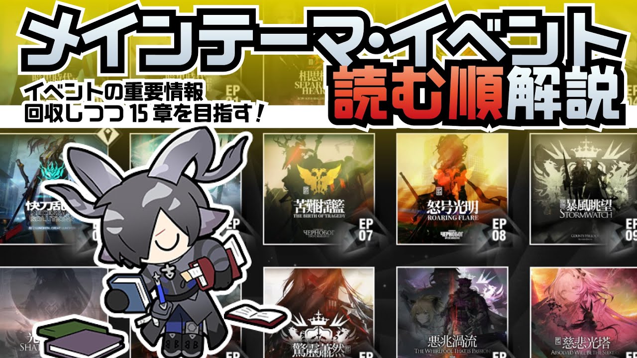 【アークナイツ】メインテーマ・イベント読む順番【解説】