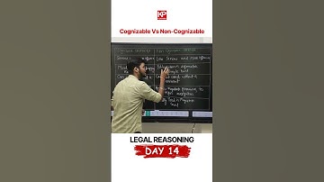 Difference between cognizable offences and non-cognizable offences! #shorts #law