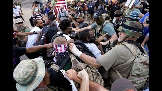 Armed militia BLM protesters clash in Louisville ahead of Kentucky Derby