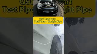 Q50 3.7 Straight Pipe Cold Start #infiniti #q50 #cars #exhaust #shorts