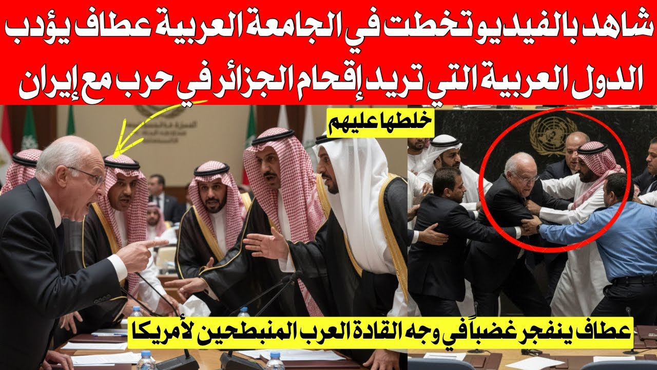 شاهد بالفيديو تخلطت في الجامعة العربية، عطاف يؤدب قادة الدول العربية التي تريد جّر الجزائر لل،حر،،ب